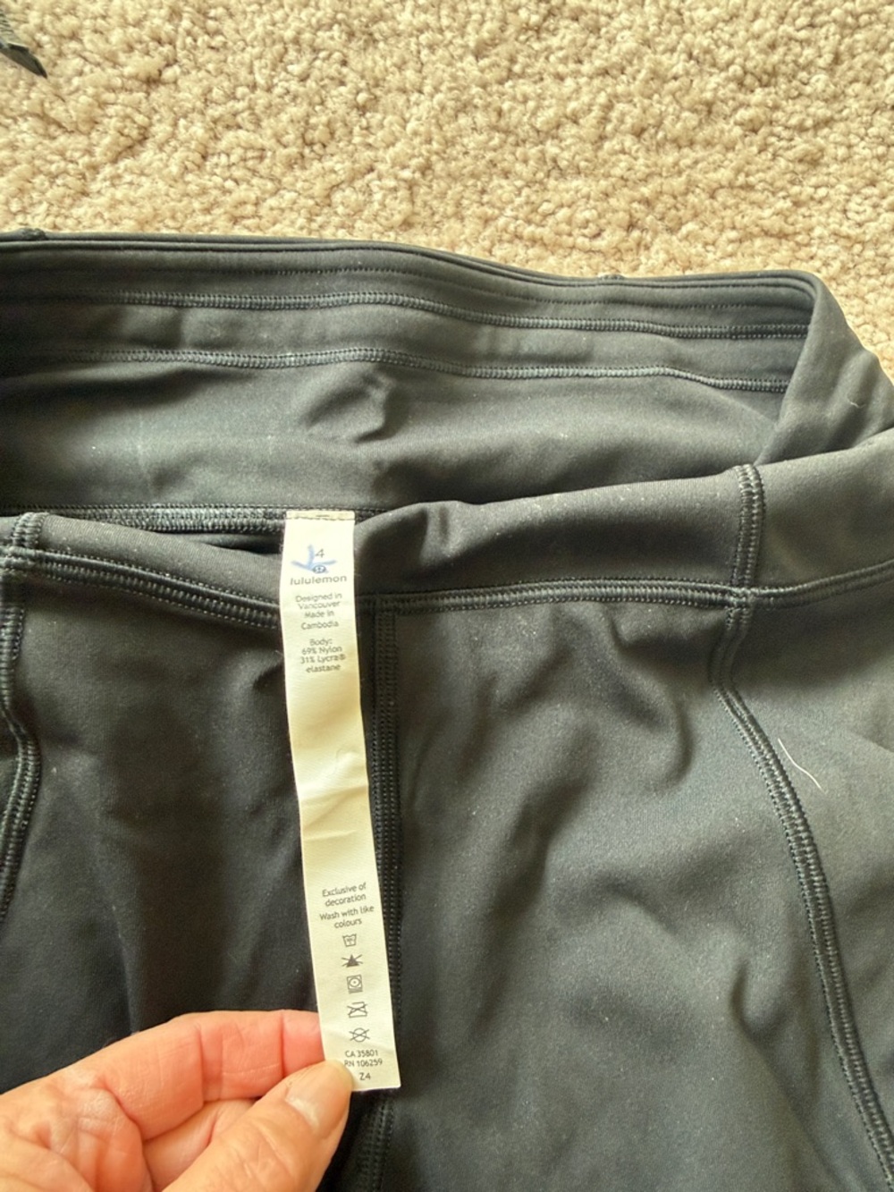 lululemon athletica Black Performance Leggings